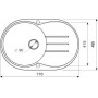 Кухонная мойка Zigmund & Shtain KREIS OV 770 D речной песок