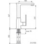 Кухонный смеситель Zigmund & Shtain ZS 0700 черный базальт