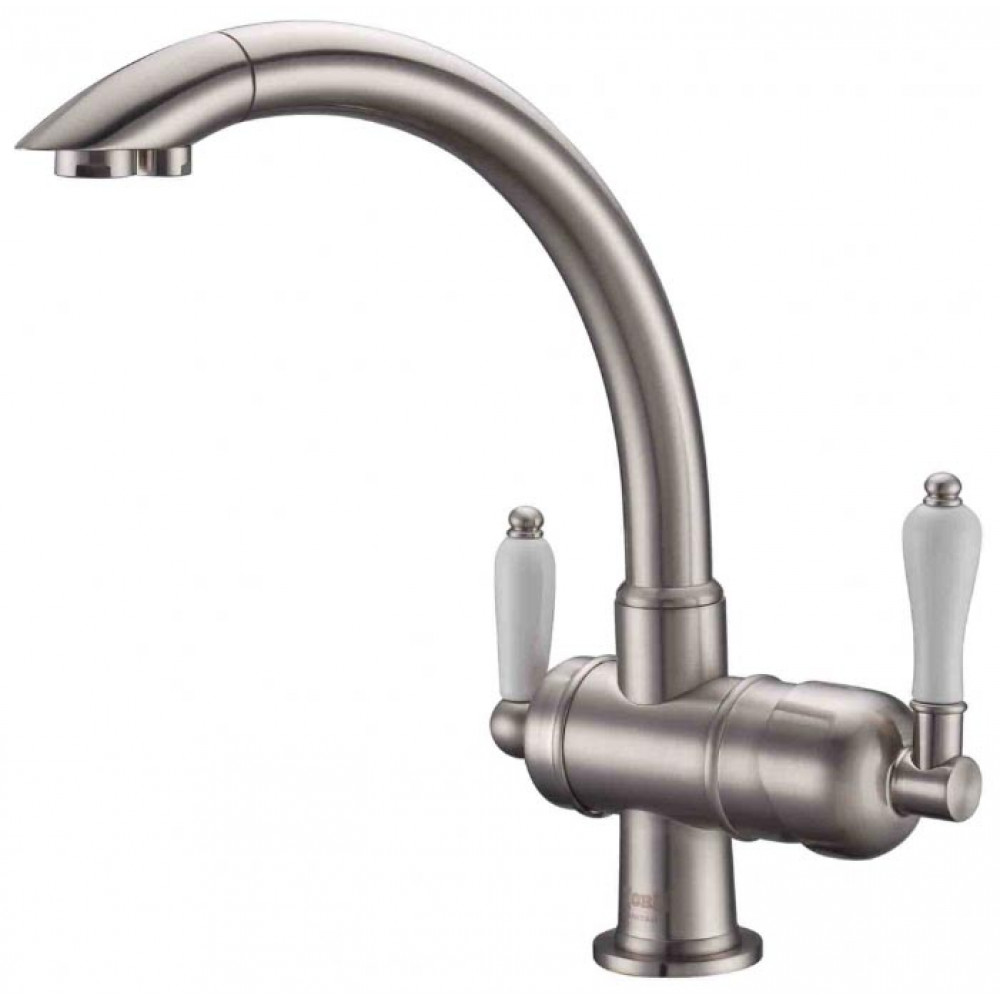 Кухонный смеситель Zorg ZR 327 YF nickel