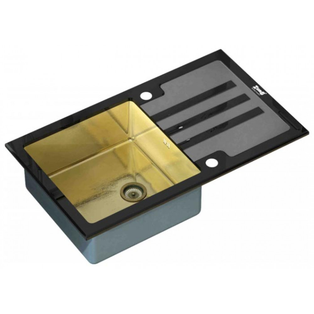 Кухонная мойка Zorg GL-7851-black-bronze