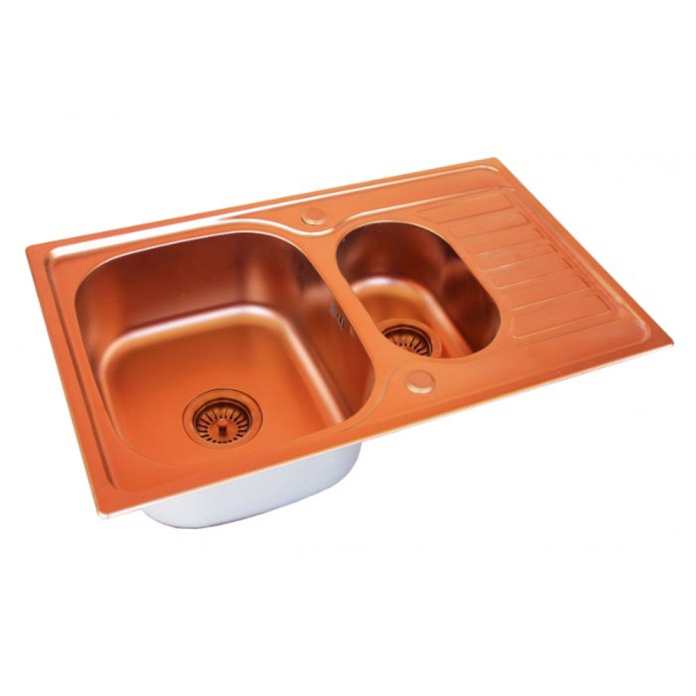 Кухонная мойка Zorg SZR-780-2-480 copper