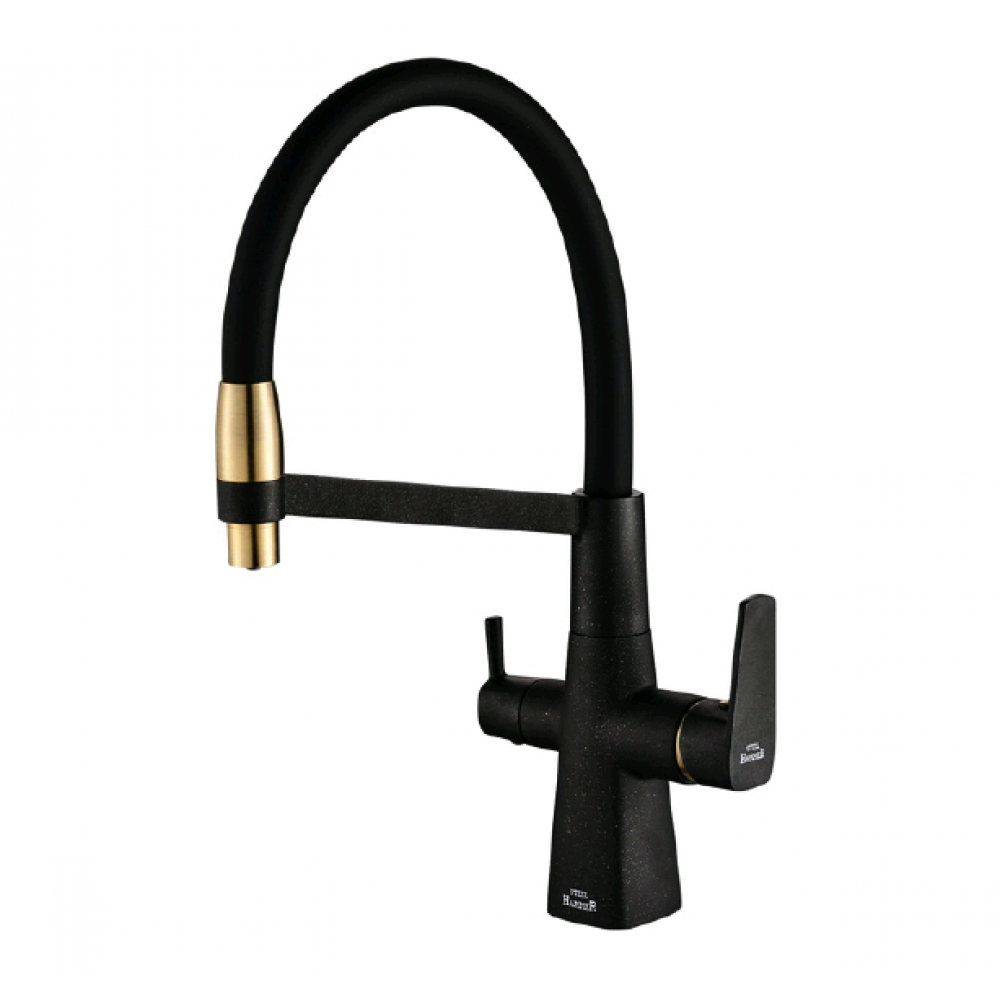 Кухонный смеситель Steel Hammer SH 818-6 Black BR