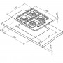 Газовая варочная панель Darina 1T16 BGM341 12At