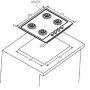 Газовая варочная панель Candy CHW 6 BR4 WG TAV