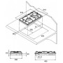 Газовая варочная панель Kuppersberg FV3TG X