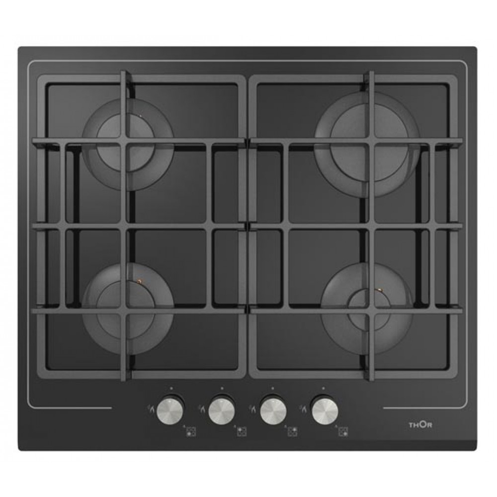 Газовая варочная панель THOR TGH 60 4G AI AL CI BLACK