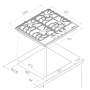 Газовая варочная панель Kuppersberg FQ 602 B