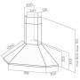 Вытяжка каминная ELICA ACUTA IX/F/100 серебристый