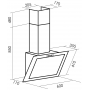 Вытяжка наклонная MBS GALTONIA 160 GLASS BLACK черный