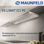 Встраиваемая вытяжка MAUNFELD VS Light (C) 90 нержавеющая сталь