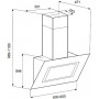 Вытяжка со стеклом Korting KHC 91080 GN