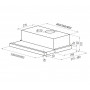 Встраиваемая вытяжка MAUNFELD VS Light (C) 90 нержавеющая сталь