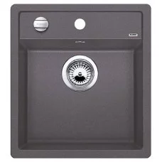 Кухонная мойка BLANCO DALAGO 45-F SILGRANIT темная скала с клапаном-автоматом