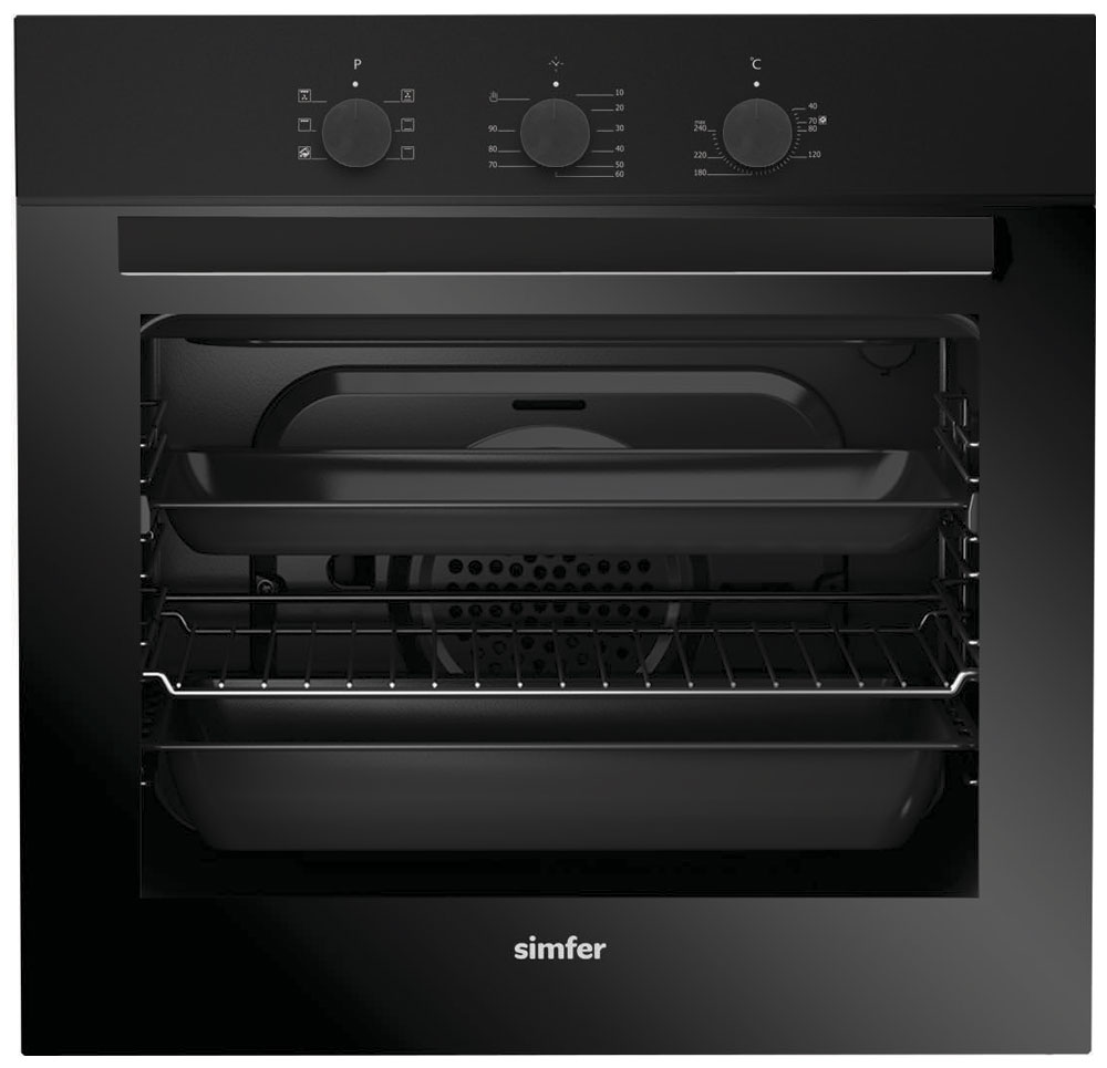 Встраиваемый электрический духовой шкаф simfer b6eb16011 black